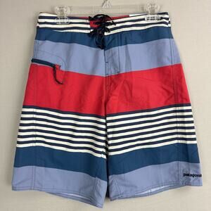 Patagonia Wavefarer 21” Board Shorts Men’s 30 No Stretch Side Pocket Cinch Fly